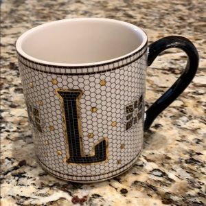 Anthropologie letter L coffee mug. Regular size.
